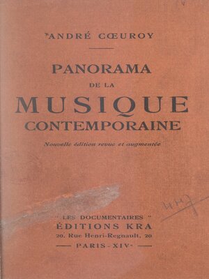 cover image of Panorama de la musique contemporaine